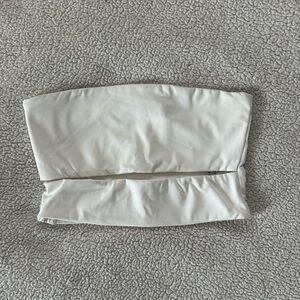 Edikted White Split Front Tube Top